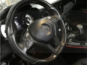 Mercedes Benz SLK Steering Wheel Trim - Carbon Fiber - R172 